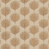 brown botanical embroideried fabric from Scion