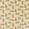 brown animal cotton fabric from Scion
