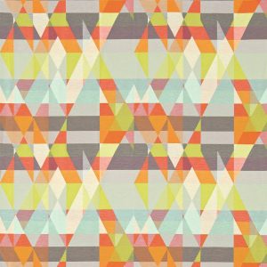 Axis Fabric - Tangerine / Citrus