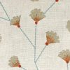 yellow botanical embroideried fabric from Sanderson