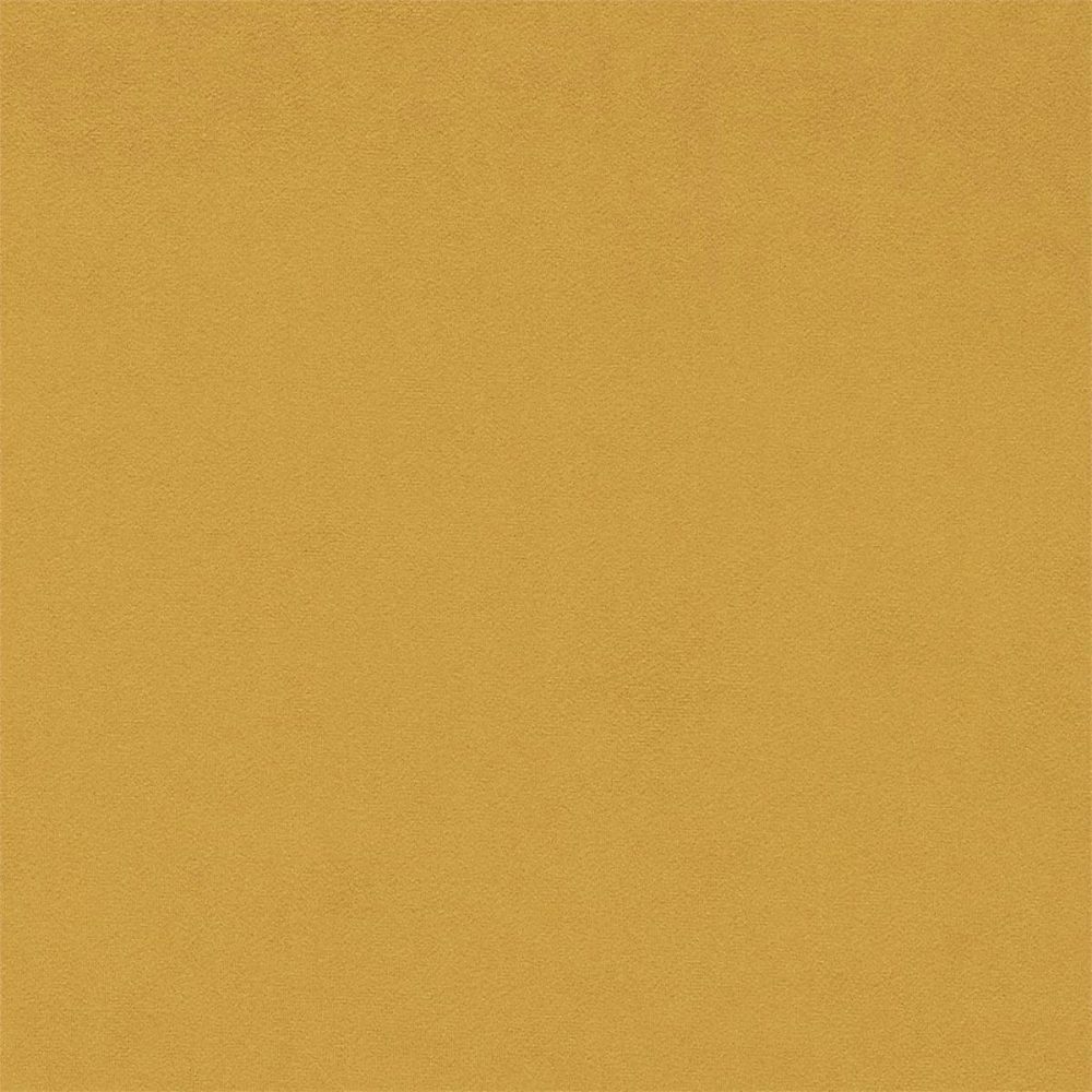 Dorton Fabric - Saffron by yellow plain velvet-chenille fabric from Sanderson