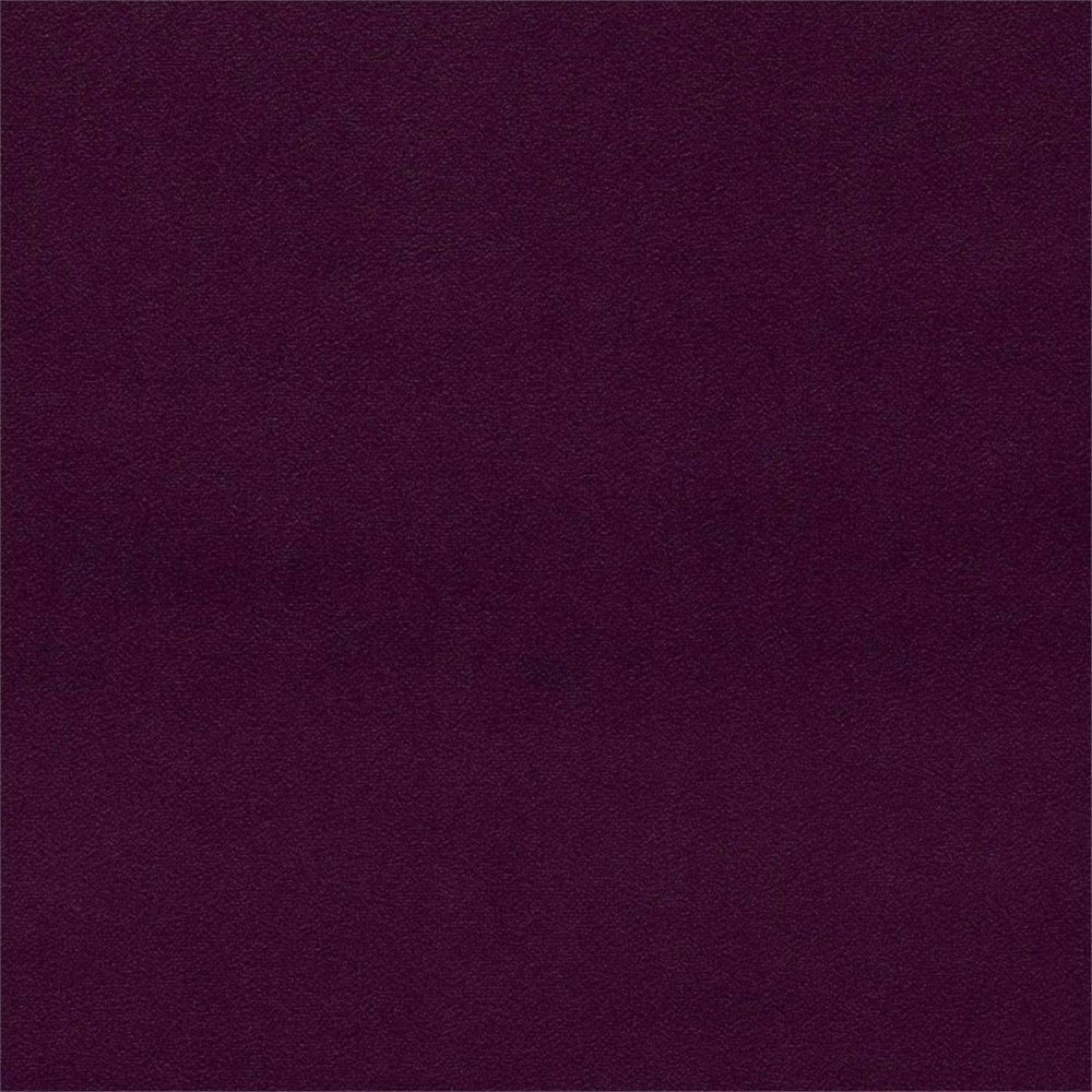 purple plain velvet-chenille fabric from Sanderson