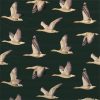 green animal velvet-chenille fabric from Sanderson