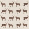 brown animal cotton fabric from Sanderson