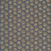 black-grey botanical embroideried fabric from Sanderson