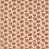 brown botanical embroideried fabric from Sanderson