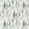 green botanical cotton fabric from Sanderson