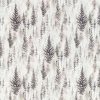 black-grey botanical cotton fabric from Sanderson