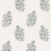 multicolour botanical embroideried fabric from Sanderson
