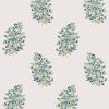multicolour botanical embroideried fabric from Sanderson