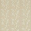 brown botanical embroideried fabric from Sanderson