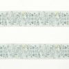 blue animal embroideried fabric from Sanderson