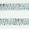 blue animal embroideried fabric from Sanderson