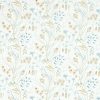brown botanical cotton fabric from Sanderson