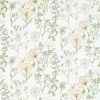 green botanical cotton fabric from Sanderson