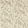 blue botanical linen fabric from Sanderson