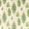 green botanical cotton fabric from Sanderson