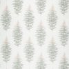 black-grey botanical woven fabric from Sanderson