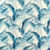 blue botanical printed fabric from Sanderson