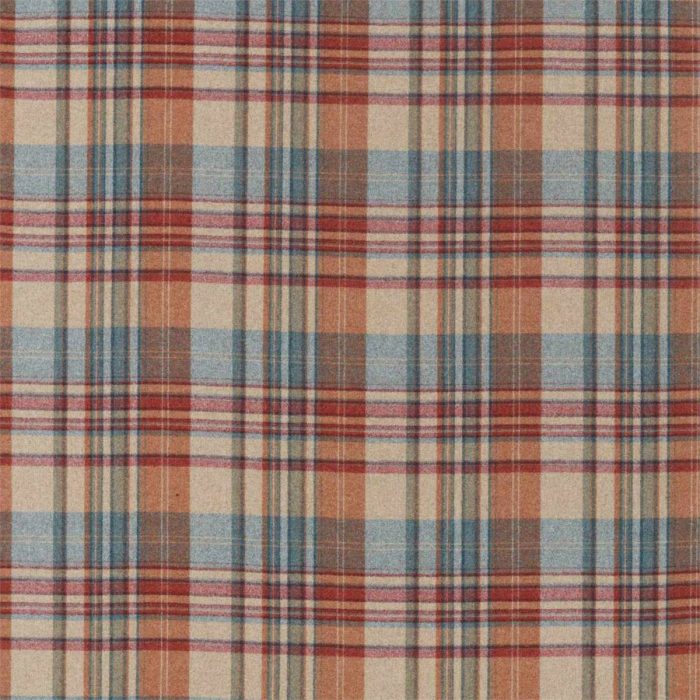 Bryndle Check Fabric - Russet / Amber swatch