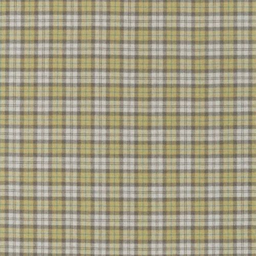Fenton Check Fabric - Caraway / Green by multicolour checked woolen fabric from Sanderson