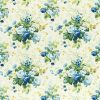 blue botanical printed fabric from Sanderson