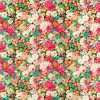 multicolour botanical velvet-chenille fabric from Sanderson