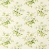 green botanical cotton fabric from Sanderson