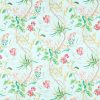 green botanical cotton fabric from Sanderson