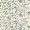 blue botanical cotton fabric from Sanderson