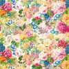 multicolour botanical printed fabric from Sanderson