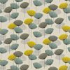 black-grey contemporary cotton fabric from Sanderson