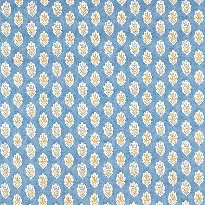 Sessile Leaf Fabric - Cornflower – Coenflower swatch