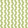 green striped cotton fabric from Sanderson