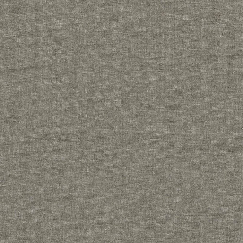 Rue Linen Fabric - Truffle by brown plain woven fabric from Sanderson