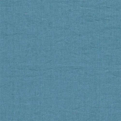 Rue Linen Fabric - Wedgewood by Rue Linen Fabric - Wedgewood from