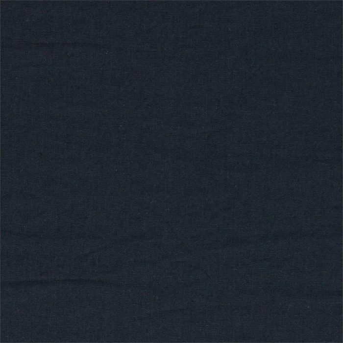 Rue Linen Fabric - Midnight swatch