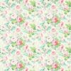 green botanical printed fabric from Sanderson