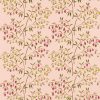 pink botanical embroideried fabric from Sanderson