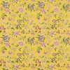 yellow animal embroideried fabric from Sanderson