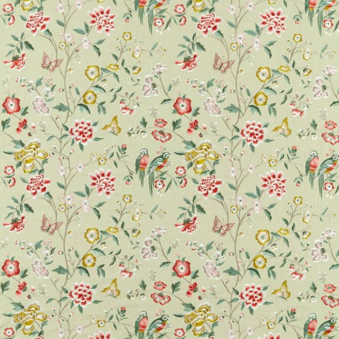 Chinoiserie Hall Fabric - Bamboo & Rose – Bamboo &amp;amp;amp;amp; Rose swatch