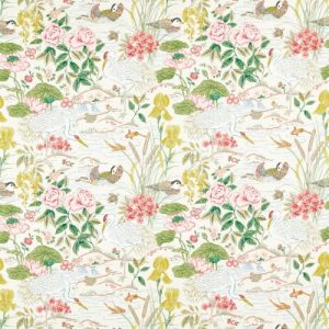 Crane & Frog Fabric - Lotus Pink / Gosling