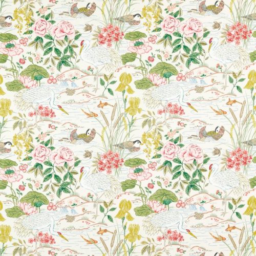 Crane & Frog Fabric - Lotus Pink / Gosling by Crane & Frog Fabric - Lotus Pink / Gosling from