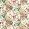 multicolour botanical linen fabric from Sanderson