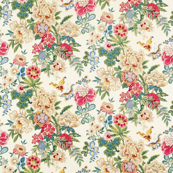 Emperor Peony Fabric - Lotus Pink swatch