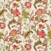 multicolour botanical linen fabric from Sanderson