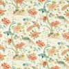 green animal linen fabric from Sanderson