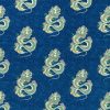 blue traditional cotton fabric from Sanderson