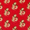 red traditional cotton fabric from Sanderson