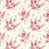 pink botanical linen fabric from Sanderson